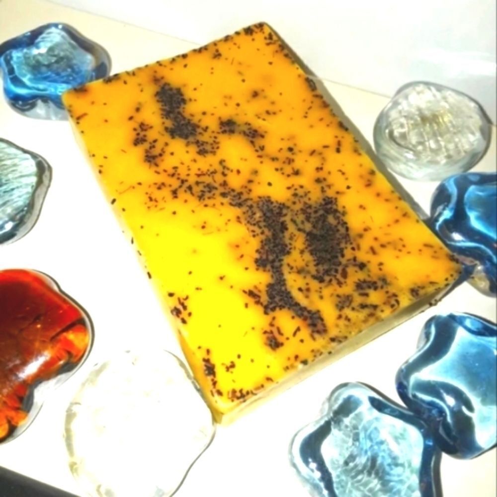 𝅺hand CRAFTED𝅺 ORANGE TEA Soap bar